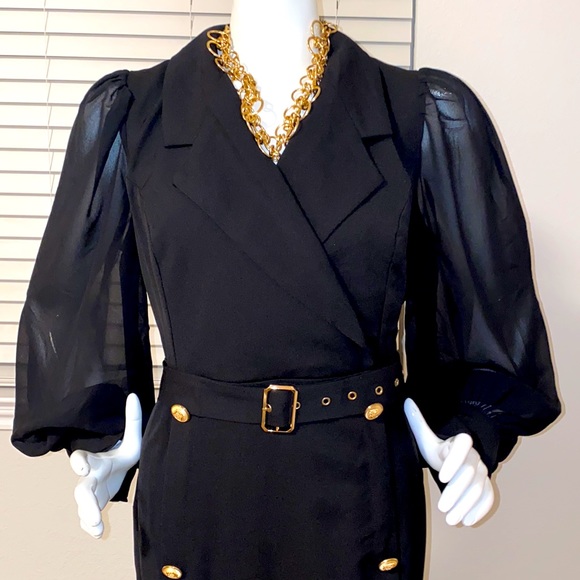 NEW PLUS SIZE BLACK BLAZER DRESSES - Picture 16 of 17